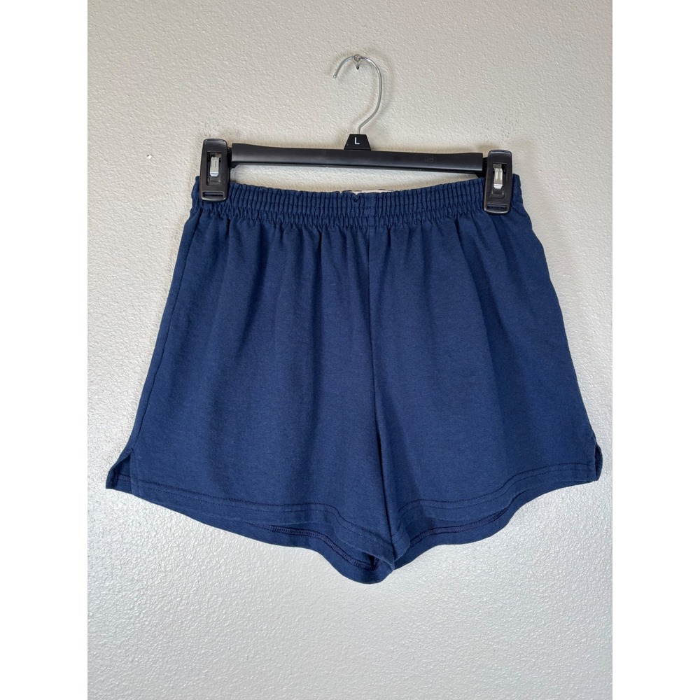 Soffe Womens Navy Blue Jersey Knit Athletic Cheer Shorts Large Y2K
